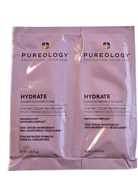5 for $10 Pureology Hydrate Shampoo 10ml & Conditioner 10 ml